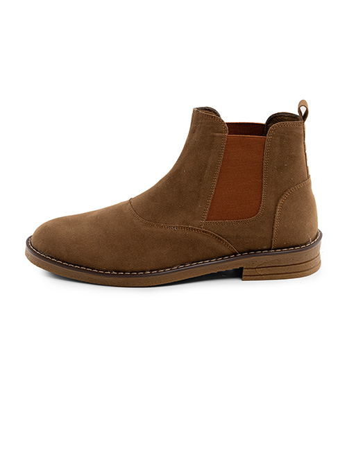 Brown men ankle boots chizitobekhar 3 نیم بوت مردانه عسلی Zima اسپرت بدون بند | چیزیتو بخر