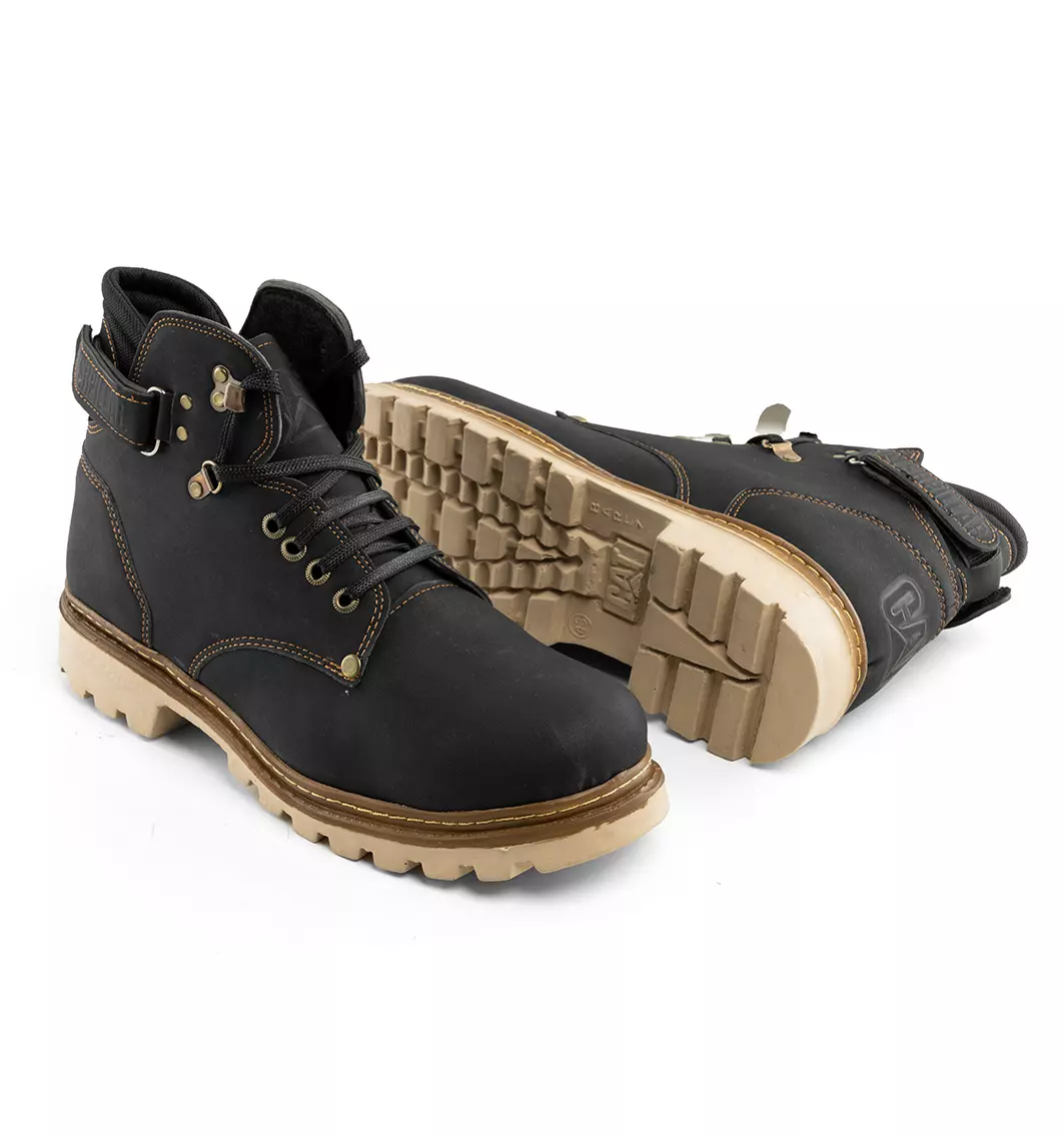 Cat black men ankle boots with laces chizitobekhar 0 کفش ساقدار مردانه Cat مشکی بند دار | چیزیتو بخر