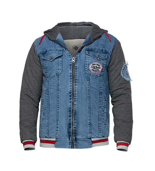 Men bomber jacket with hood chizitobekhar کاپشن بامبر لی مردانه کلاه دار | چیزیتوبخر