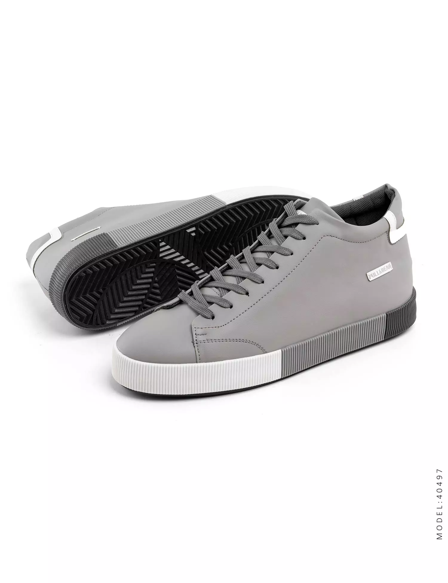 Men gray sports synthetic leather shoes chizirtobekhar 0 کفش ساقدار چرم مصنوعی مردانه اسپرت طوسی Karen | چیزیتو بخر