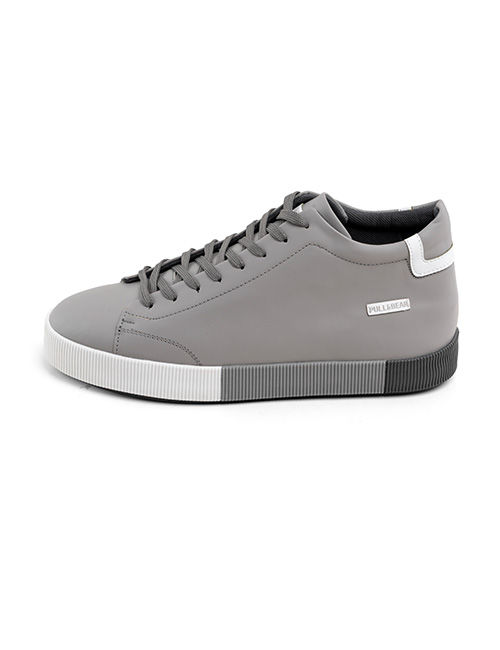 Men gray sports synthetic leather shoes chizirtobekhar کفش ساقدار چرم مصنوعی مردانه اسپرت طوسی Karen | چیزیتو بخر