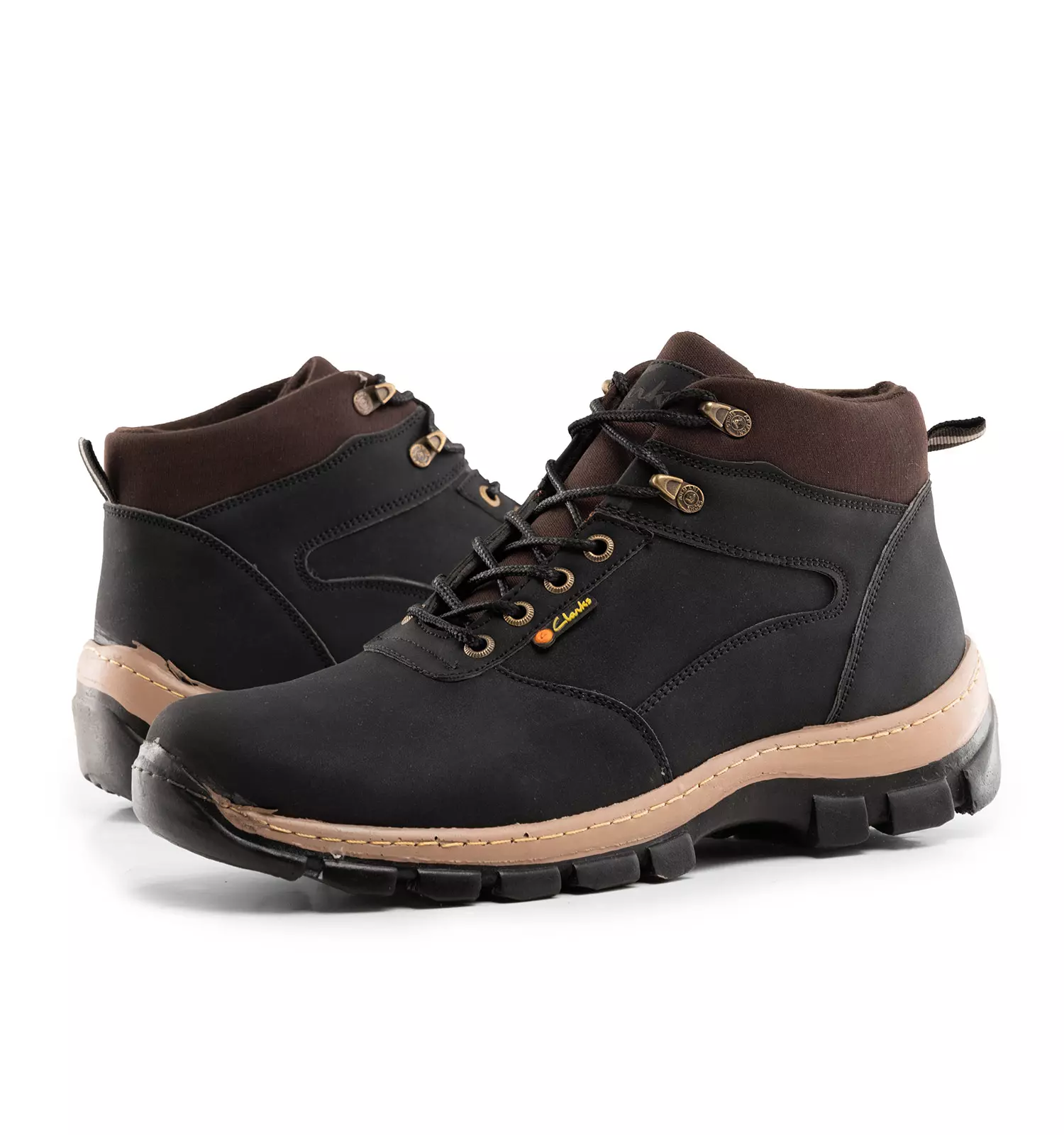 Men sports black synthetic leather ankle boots chizitobekhar 0 کفش ساقدار مردانه Cat مشکی بند دار | چیزیتو بخر