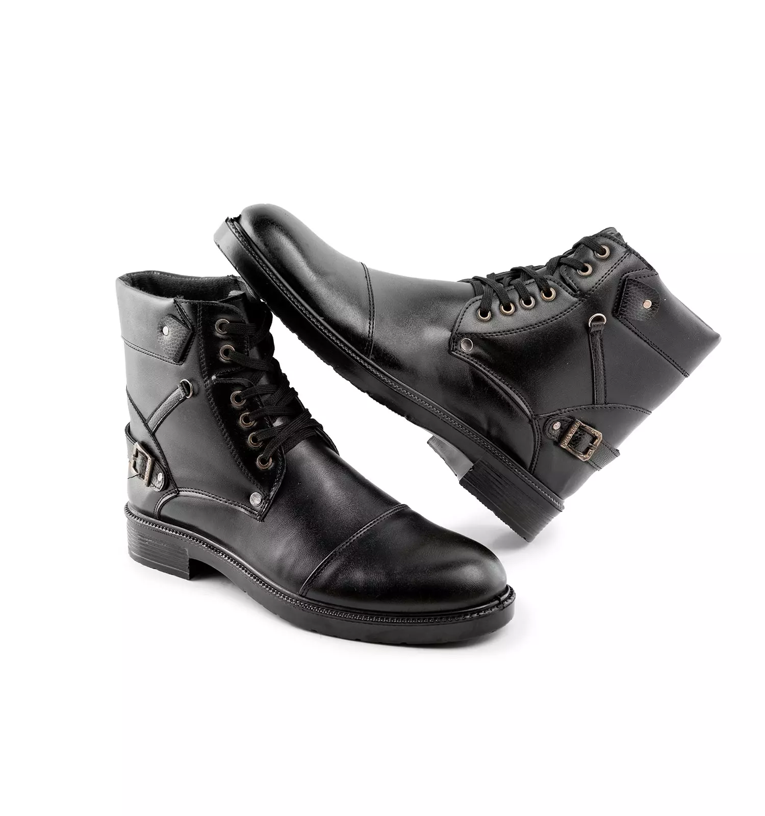 Black men ankle boots with laces chizitobekhar 0 کفش نیم بوت مردانه مشکی بند دار | چیزیتو بخر