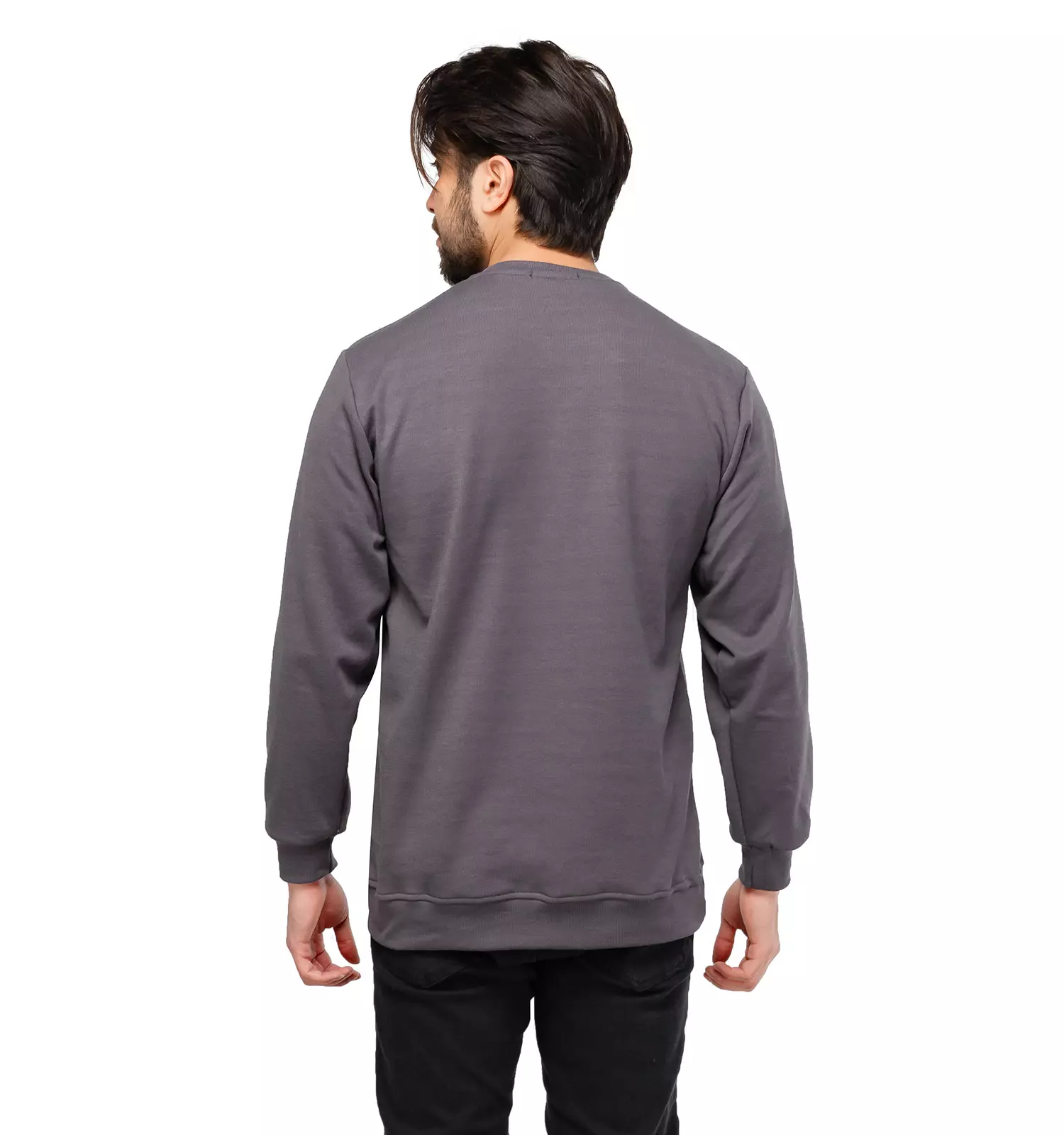 Gray men round neck blouse chizitobekhar 1 بلوز دورس مردانه یقه گرد طوسی | چیزیتو بخر