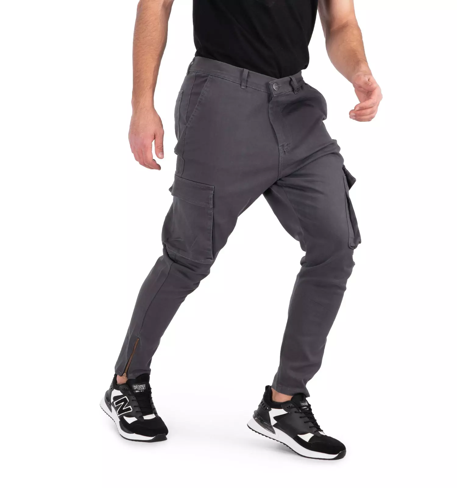 Men sports gray zipper flip flops chizitobekhar 0 شلوار دمپا زیپ مردانه طوسی اسپرت | چیزیتو بخر
