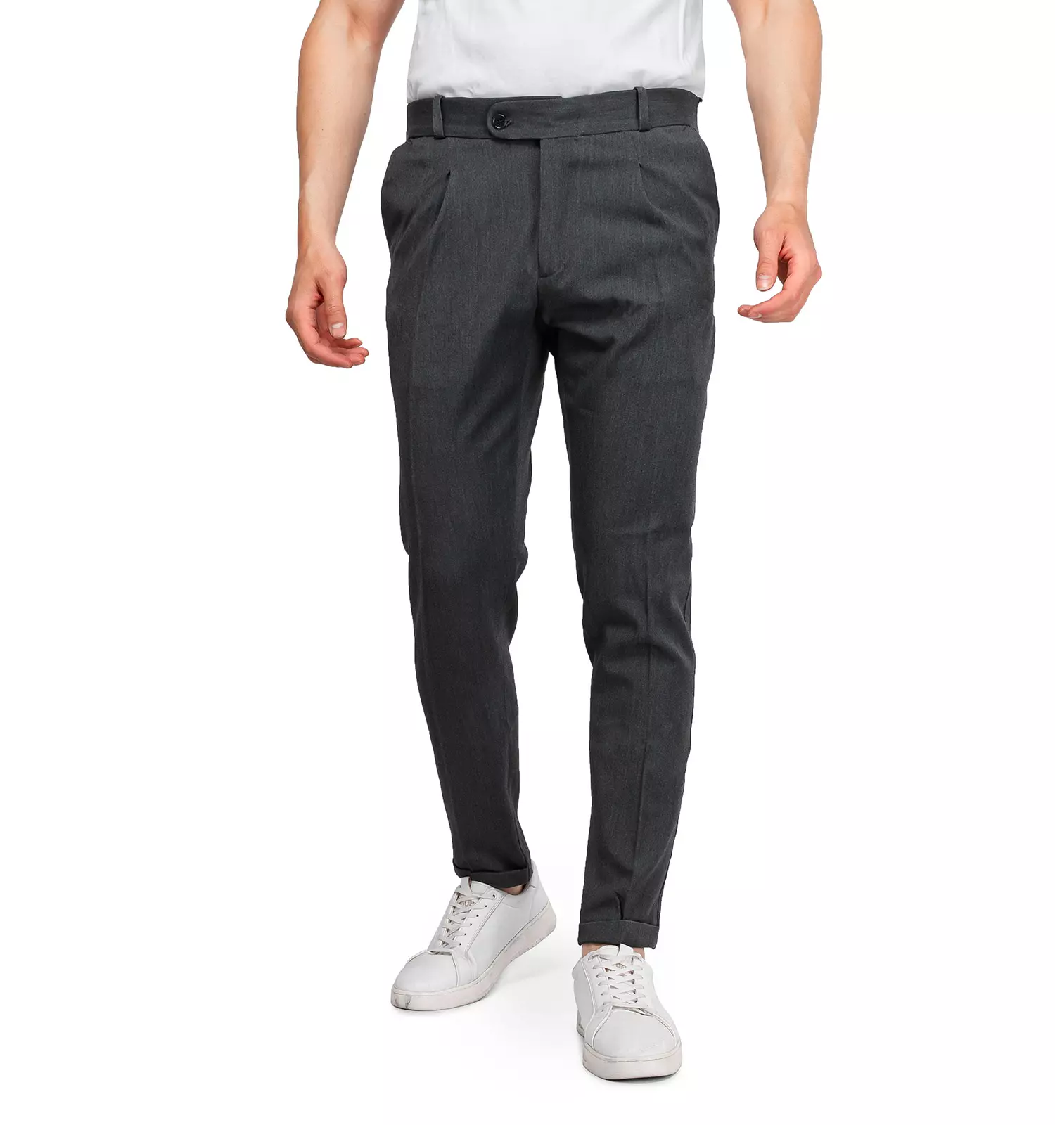 Men gray jaguar fabric straight pants chizitobekhar 0 شلوار راسته پارچه ای جگوار مردانه طوسی | چیزیتو بخر