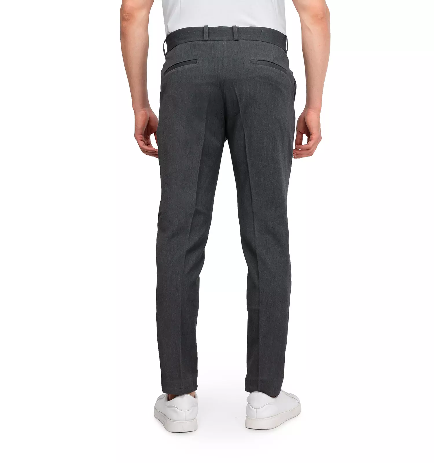 Men gray jaguar fabric straight pants chizitobekhar 1 شلوار راسته پارچه ای جگوار مردانه طوسی | چیزیتو بخر