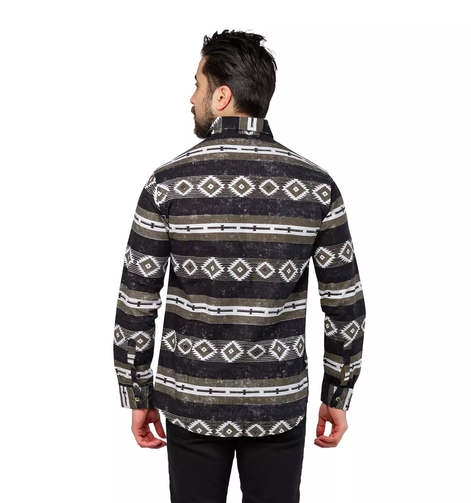 Men patterned hemp shirt chizitobekhar 1 پیراهن کنفی سرخپوستی مردانه طرح دار | چیزیتو بخر