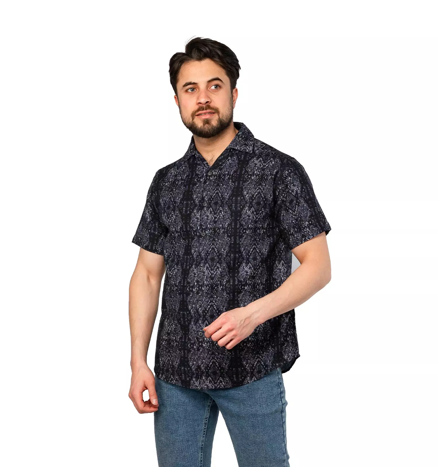 Men short-sleeved shirt chizitobekhar 1 پیراهن مردانه آستین کوتاه طرح دار | چیزیتو بخر