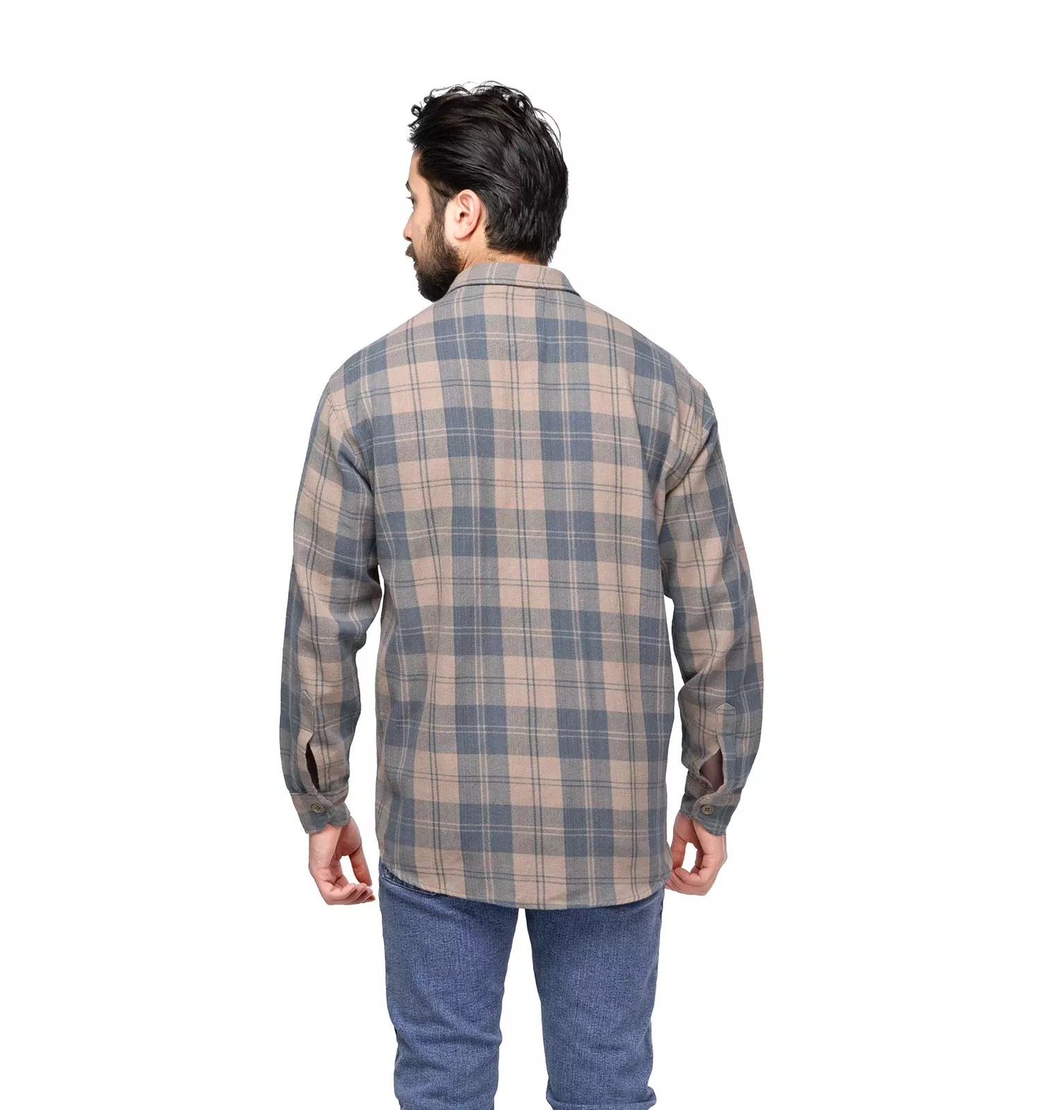 Men wool sports shirt chizitobekhar 2 پیراهن اسپرت پشمی مردانه آستین بلند چهارخانه | چیزیتو بخر
